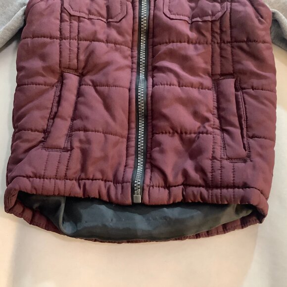 Hoodie 2T Sweatshirt Quilted Zip - Picture 3 of 10